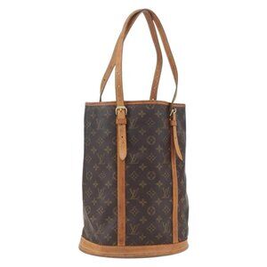 Authentic LOUIS VUITTON Monogram Bucket GM Shoulder Bag M42236 LV